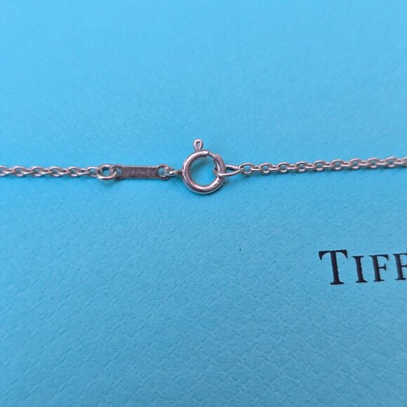 Tiffany & Co Elsa Peretti Infinity Cross 30mm Pendant on 27" Chain - Picture 3 of 6